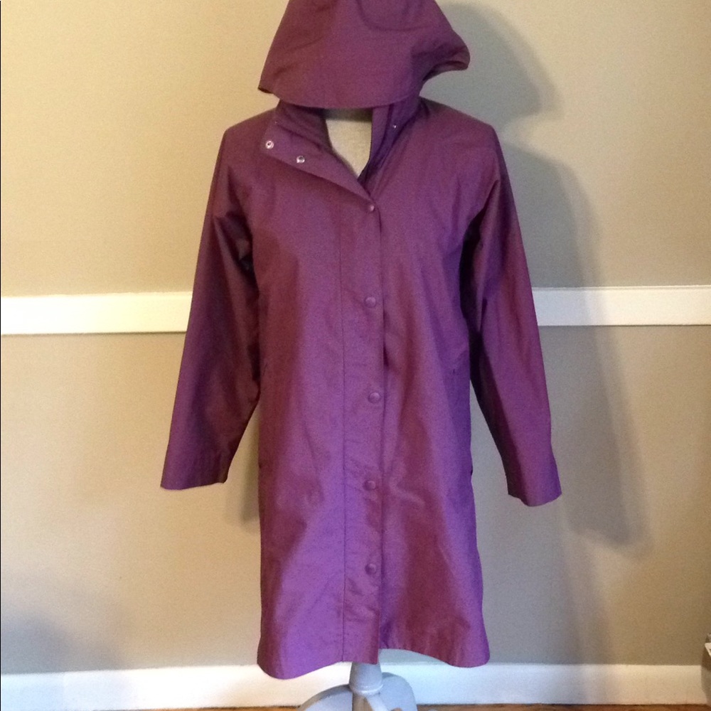 ll bean purple rain coat - Picture 2 of 8